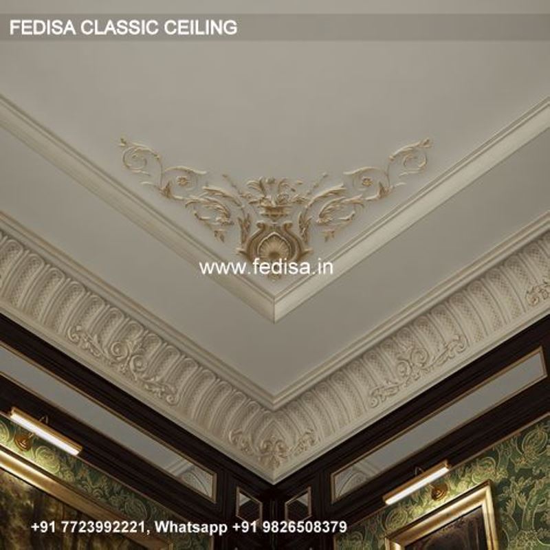 Classic Cement Ceiling Design Classical Pop Design For Round Pillar