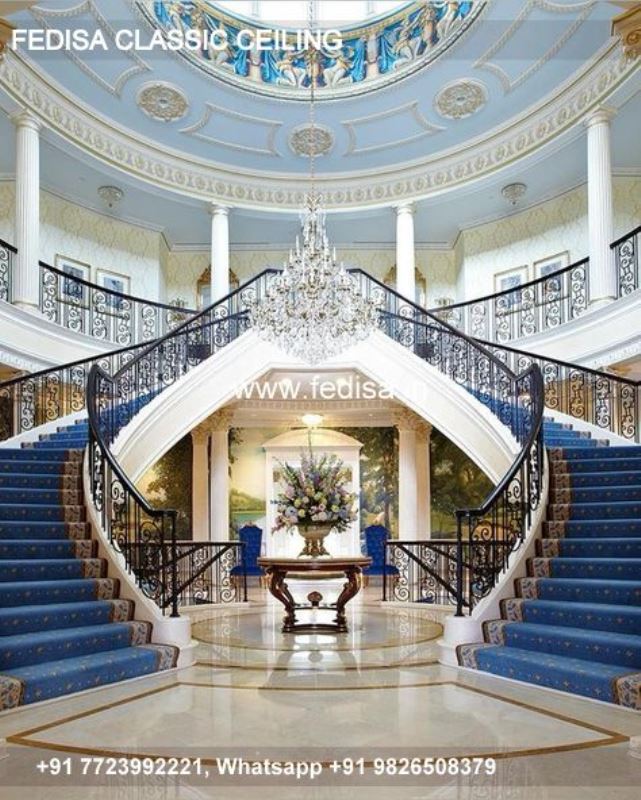 Luxury Down Ceiling Design Classic Pop Small Flower Design