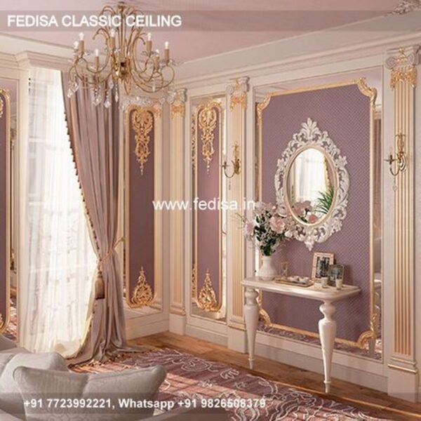 Classic Main Hall Fall Ceiling Design Classical Room Pop Color Design
