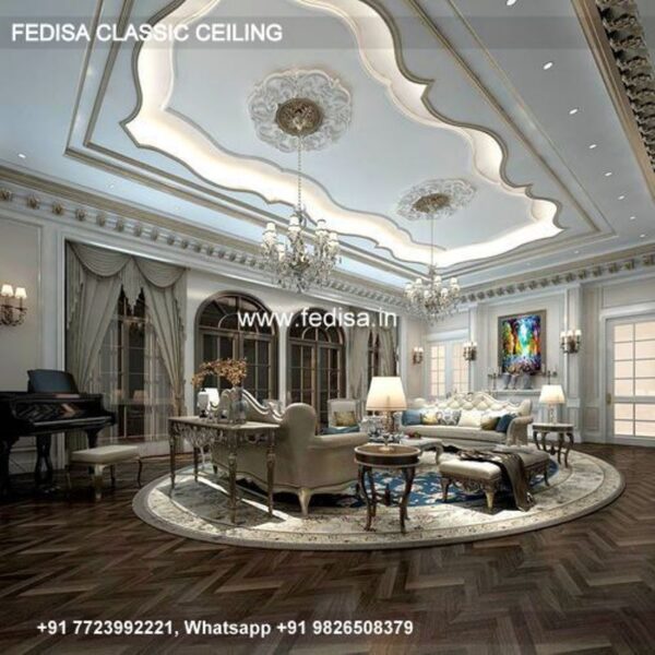 Classic Simple False Ceiling Design For Hall Classical Minus Plus Pop Design Latest