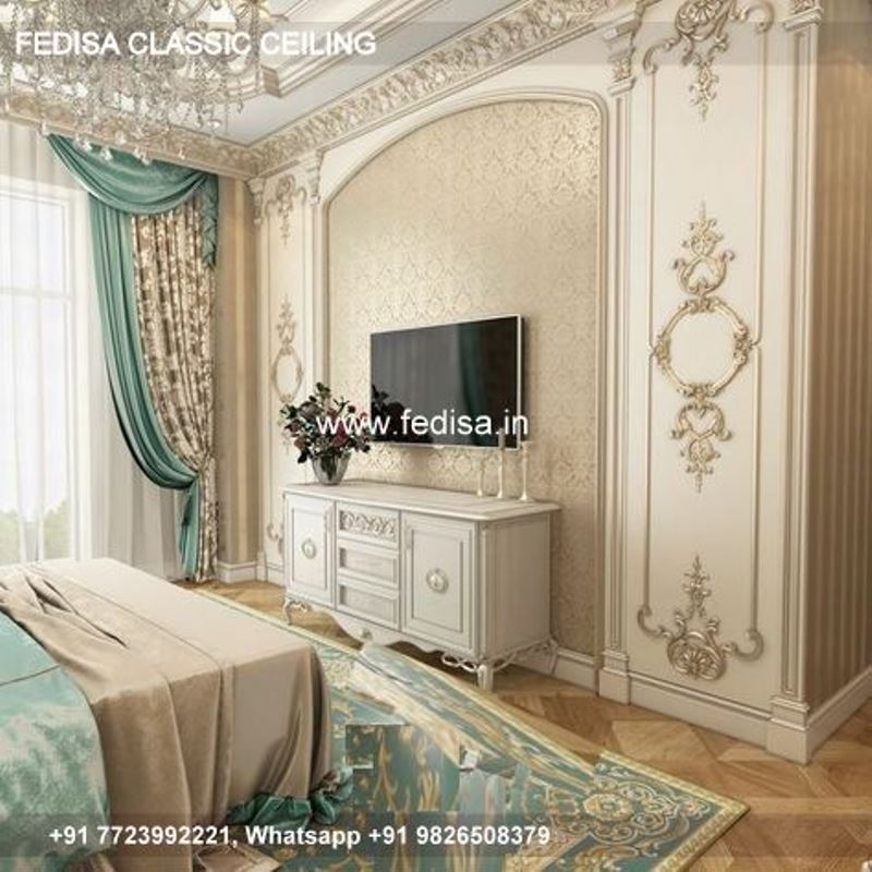 Classic Fall Ceiling Design For Hall Classical Sober False Ceiling Design