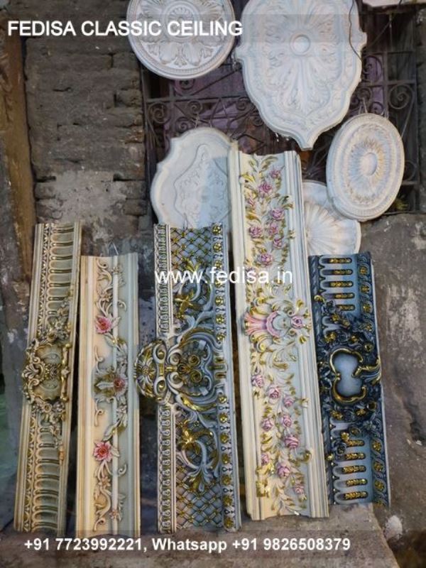 Luxury Ceiling Decor Classic Pop Rectangular Design