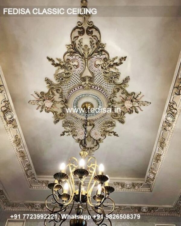 Classic Ceiling Wallpaper Design Classical Pop Master Bedroom Design