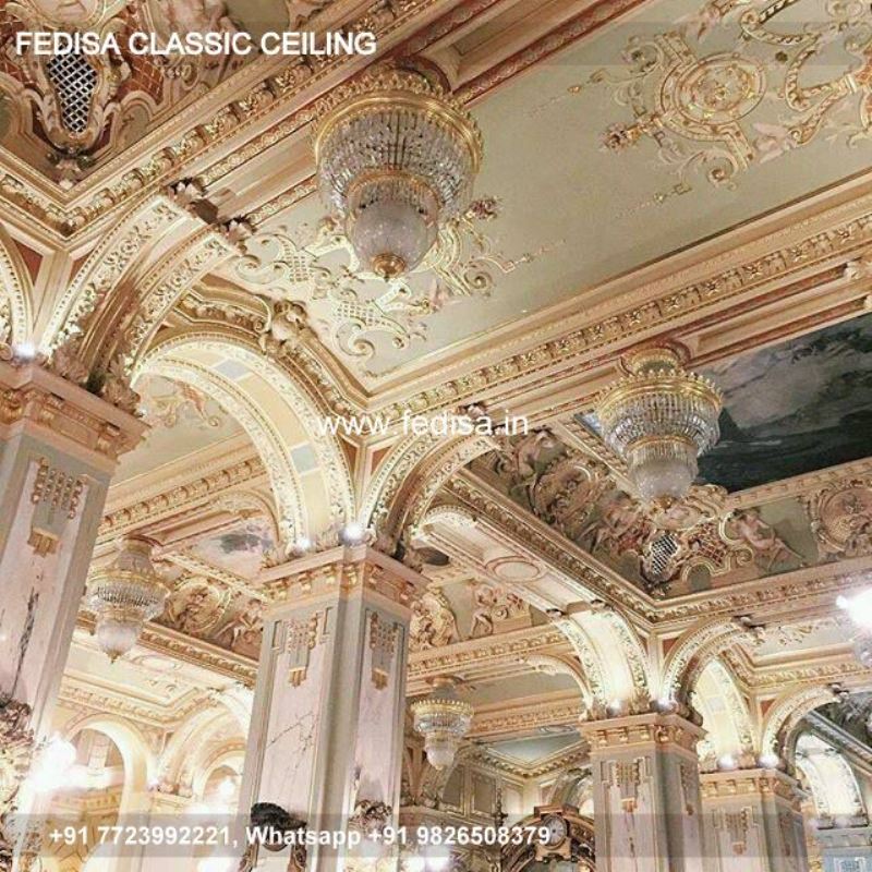 Luxury False Ceiling Design Classic Square Room Pop Design
