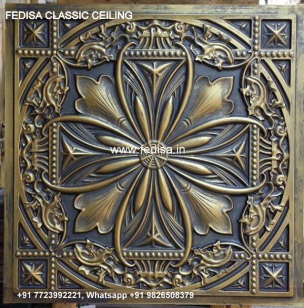 Classic Pop Design Latest Classical False Ceiling Design For Square Hall