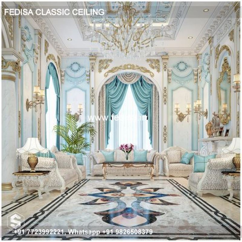 Classical Pop Ke Design Luxury Simple Pop Ceiling Design For Hall