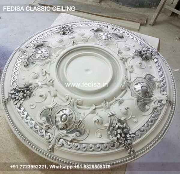 Luxury Drawing Room Ceiling Design Classic Pop Ceiling Flower