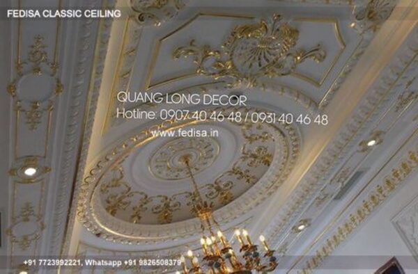 Luxury False Ceiling Color Classic Pop Design For Dining