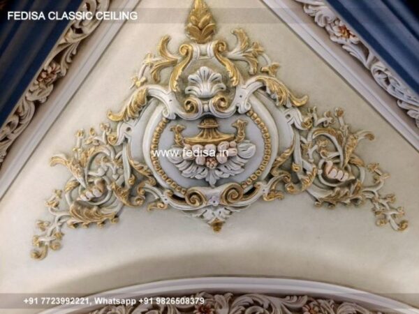 Classical False Ceiling For Hall Luxury Elegant Pop Ceiling Design