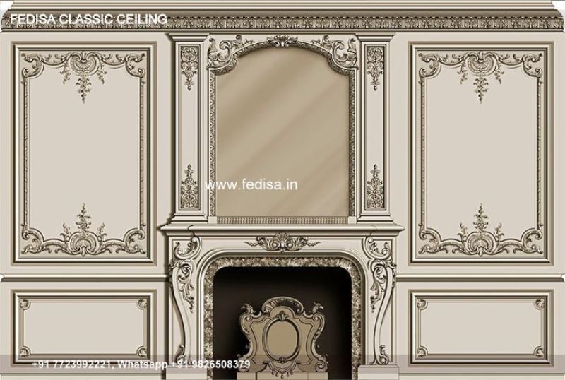 Luxury False Ceiling Design For Hall With Two Fans Classic Pop Plus Minus Simple Design