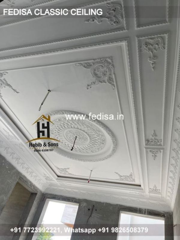Luxury New Ceiling Design 2037 Classic Pop Plus Minus Design For Guest Room