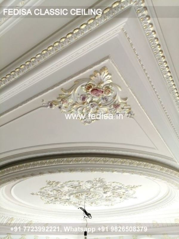 Luxury Gypsum Board Design Classic Top Pop Ceiling Design