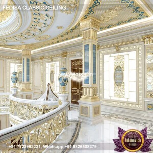 Luxury Saint Gobain False Ceiling Classic Pop Ceiling Design For Bedroom With Fan