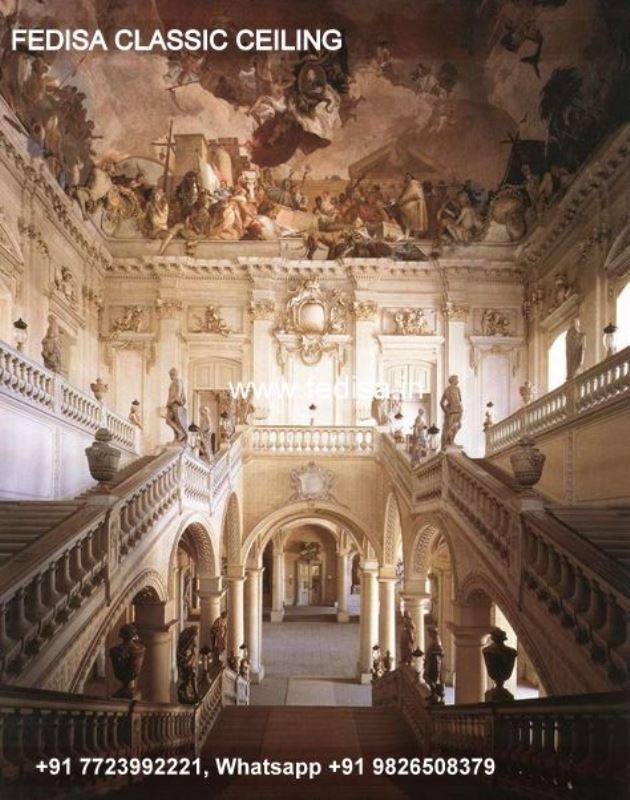Classic Pop Design Simple Classical Ceiling Design L Shape Hall