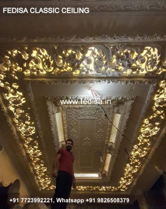 Classic Plus Minus Pop Design Classical Living Room Ceiling Design With Two Fans