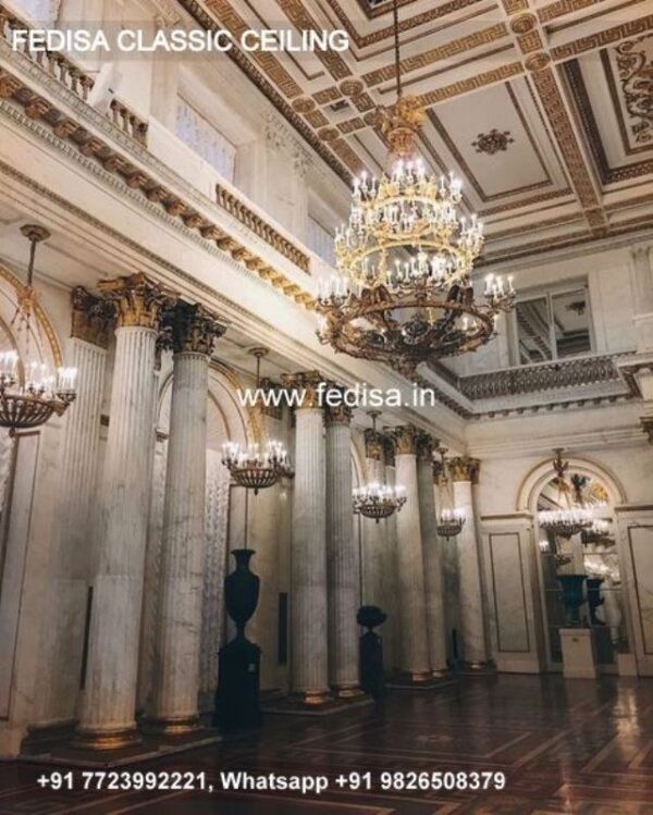 Classic Pop Ki Design Classical Triangle False Ceiling Design