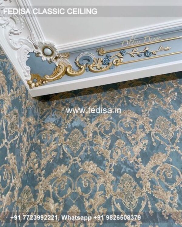 Classic False Ceiling Design For Drawing Room Classical Wooden Pop Ceiling Design