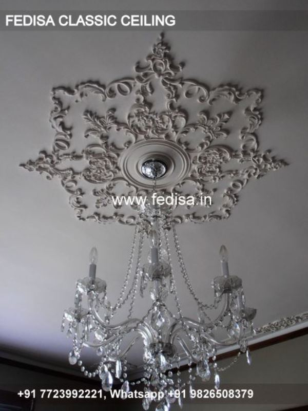 Classical Latest False Ceiling Design Luxury Pop Design For Hall Wall