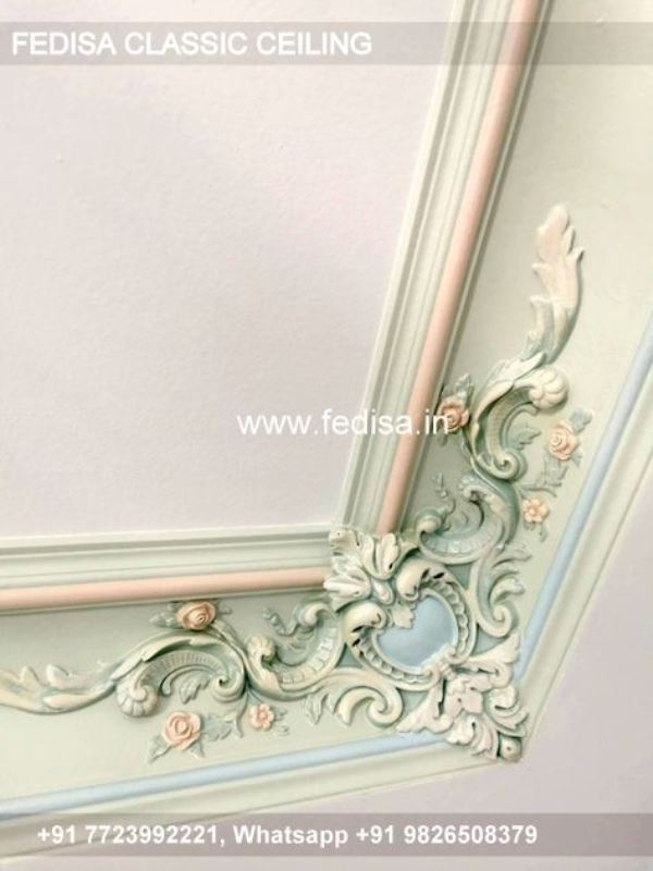 Luxury Ceiling Decoration Ideas Classic Pop Ceiling Design For Stairs