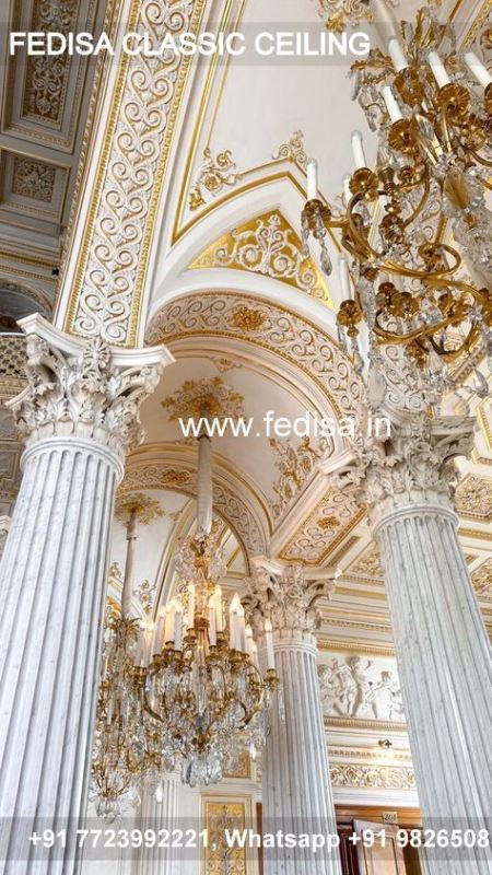 Classical False Ceiling For Hall Luxury Pop Design Plus Minus Room
