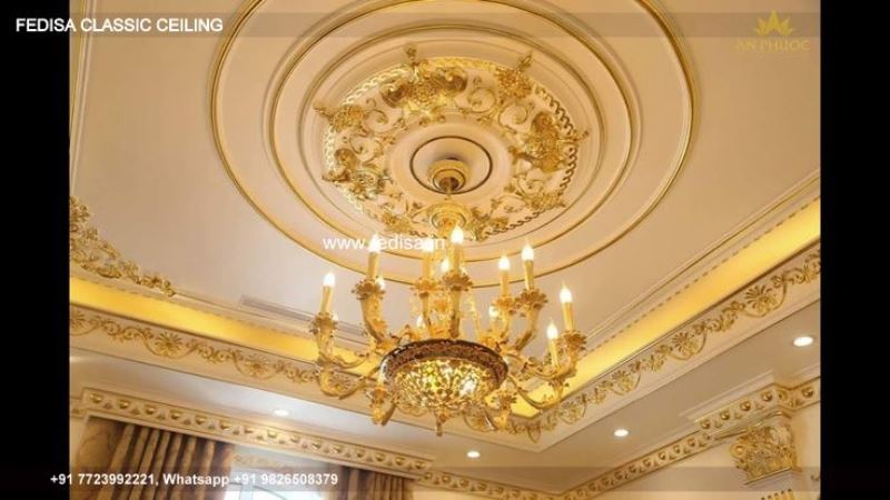 Classic False Ceiling Design For Living Room Classical Saint Gobain Pop Design