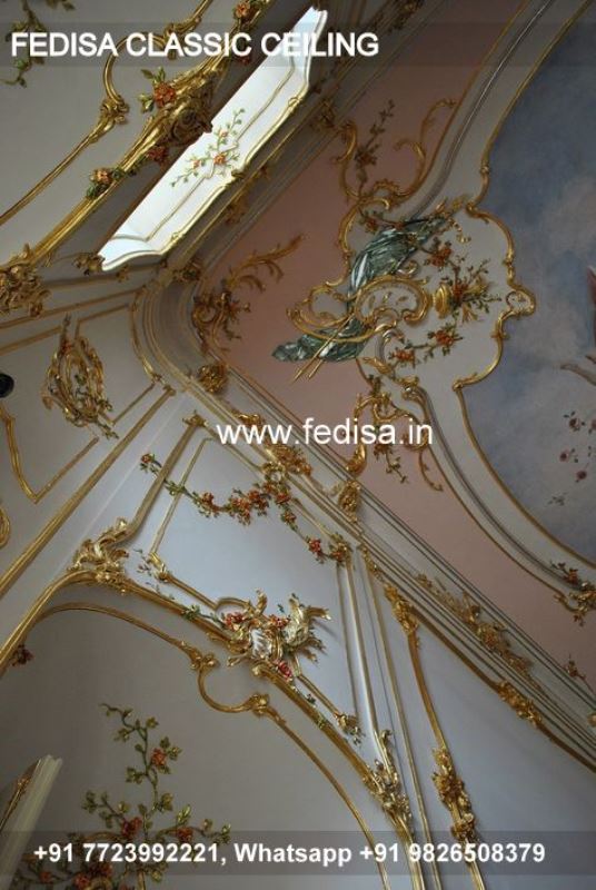 Classical Four Ceiling Design Luxury Pop Design Master Bedroom