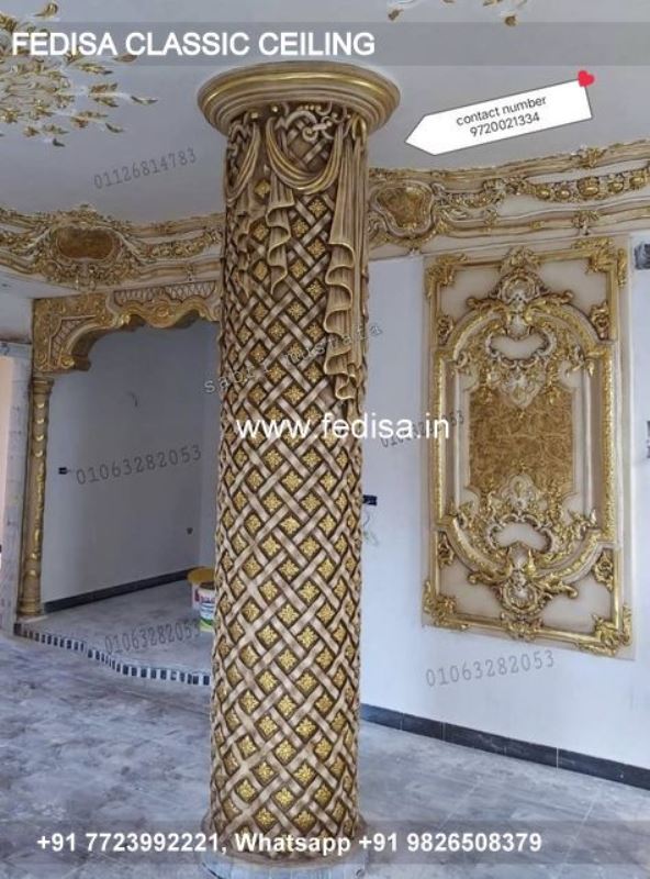Classical Cement Ceiling Design Luxury Ceiling Design Hall Living Room