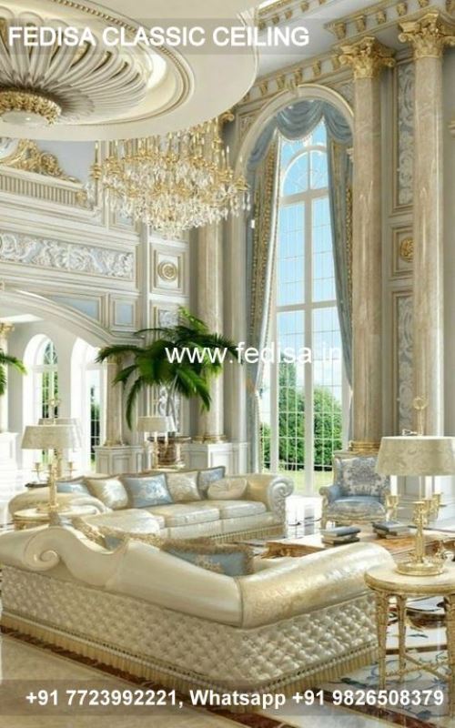 Luxury Ceiling Design For Bedroom Classic Pop Upper Wall Design