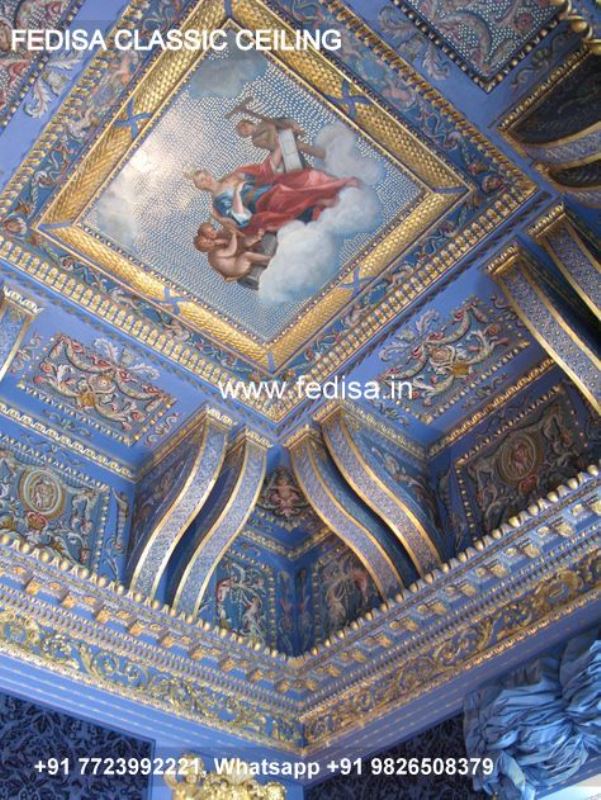 Luxury Ceiling Color Design Classic Pop Ceiling Flower Color