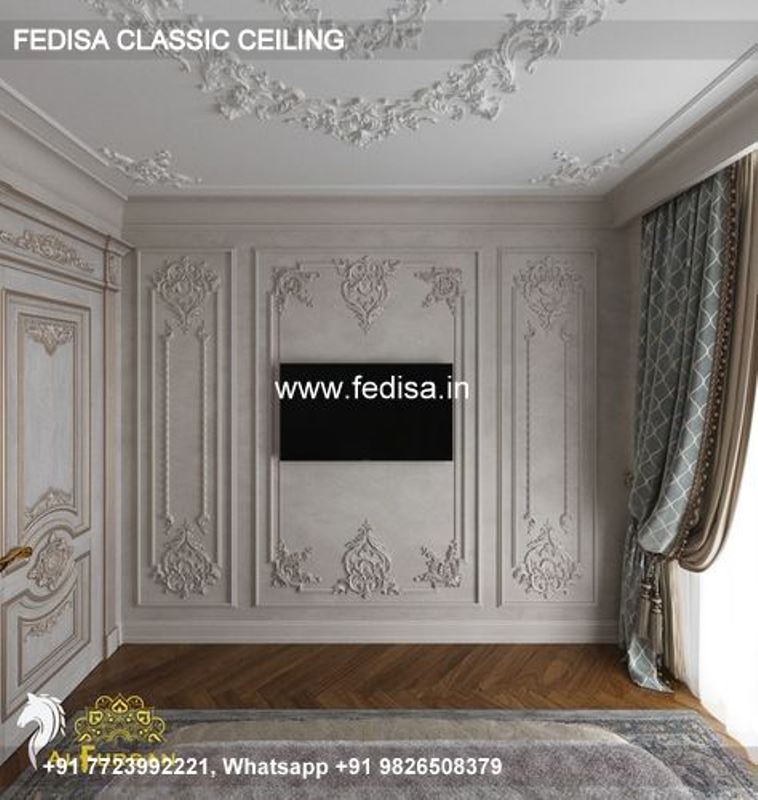 Classical Simple Pop Design 2039 Luxury Pop Ceiling Decoration