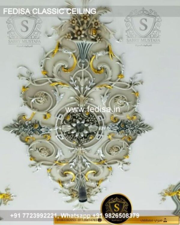 Classic Pop Design For Roof Plus Minus Classical Long Lobby Pop Design