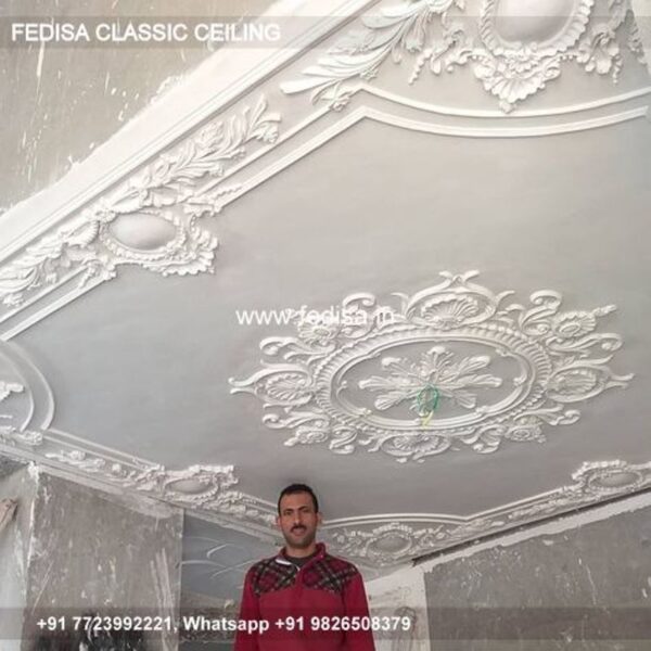 Luxury Plus Minus Pop Design For Lobby Classic False Ceiling Plane Design