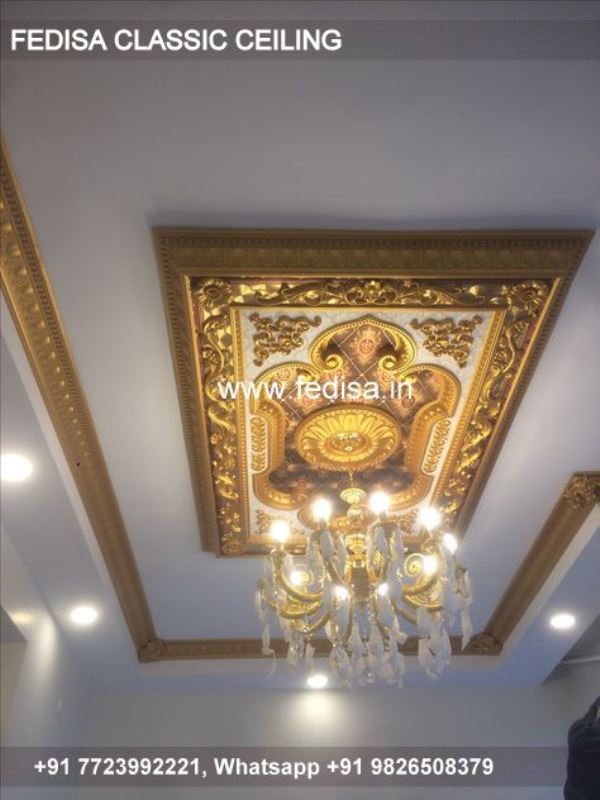 Classical Pop Ceiling Design Hall Luxury Pop Corner Design