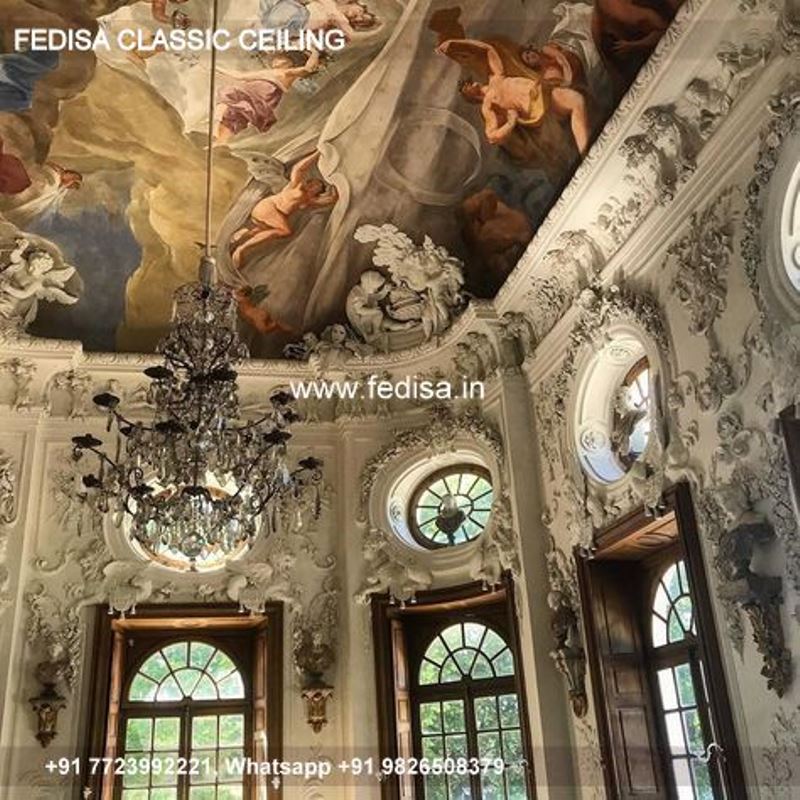 Classic Gypsum False Ceiling Classical Pvc Pop Design