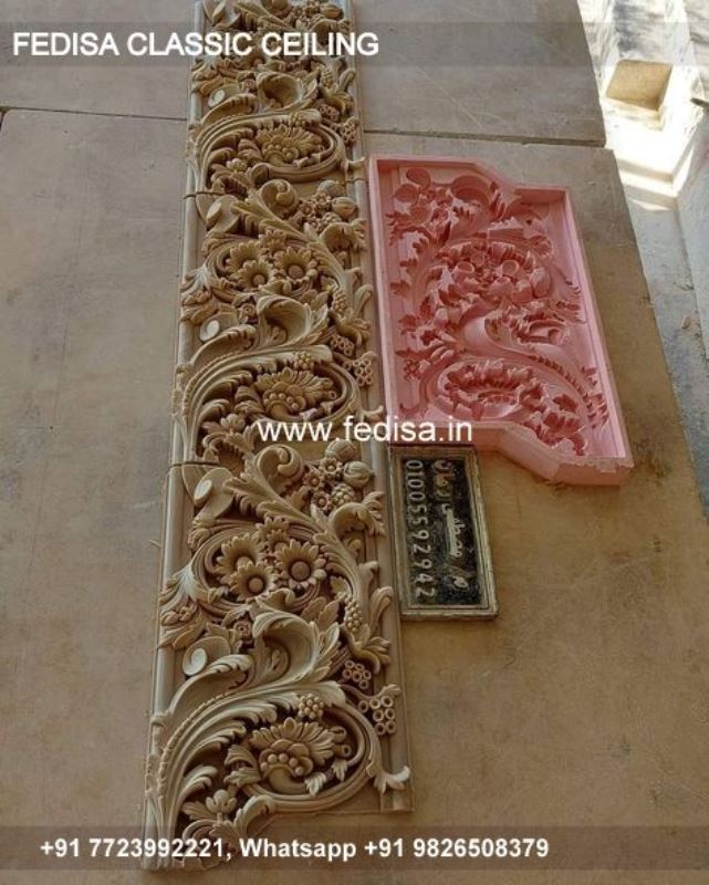 Classical False Ceiling Design Luxury Pop Cornice Design