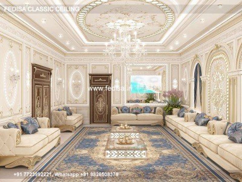Luxury False Ceiling Design For Hall Classic Pop Disain
