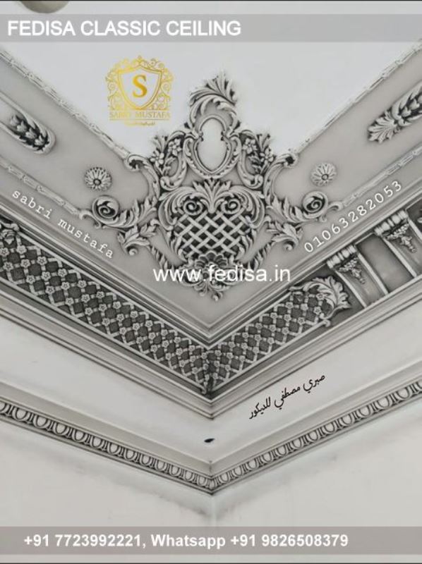 Luxury False Ceiling Design For Hall With Two Fans Classic Modern Gypsum Ceiling Designs For Living Room