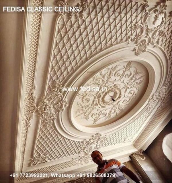 Classical Pop Plus Minus Design For Room Luxury Concrete Ceiling Design