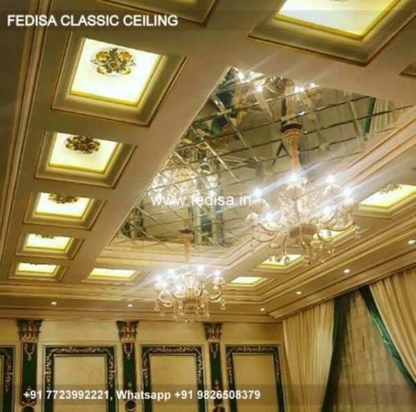 Classical Pop Design For Bedroom Luxury Ceiling Molding Design