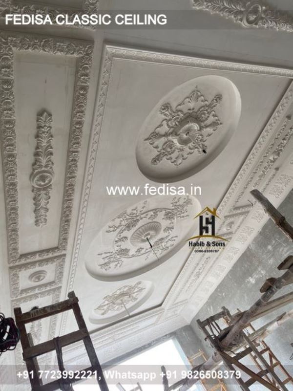 Luxury False Ceiling Design For Drawing Room Classic Cafe Ceiling Design