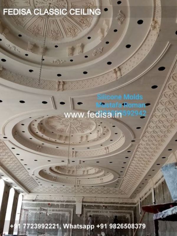 Luxury Bedroom Pop Design 2043 Classic Ceiling Border Design For Hall