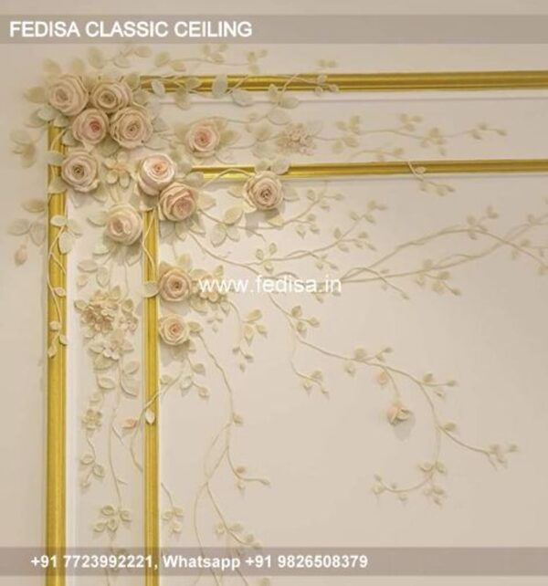 Luxury House Pop Design Classic False Ceiling Design For Dining Room