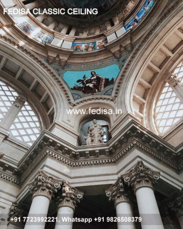 Luxury Simple Pop Design 2043 Classic Two Fan Ceiling Design