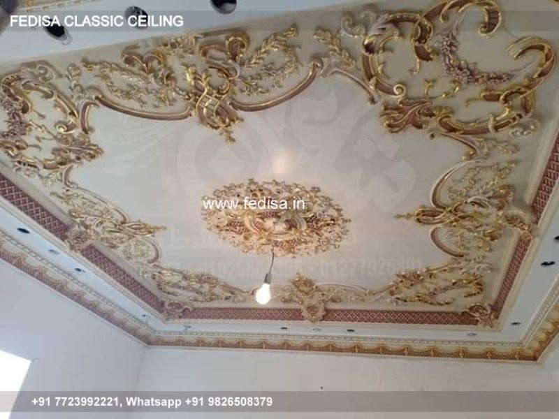 Classic Down Ceiling Design For Bedroom Classical Pop Flower Design For Hall