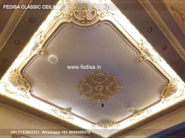 Classical Pop False Ceiling Luxury Pop Simple Flower Design