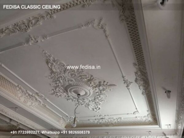 Classic Pop Design For Living Room Classical Fiber Ceiling Design For Hall