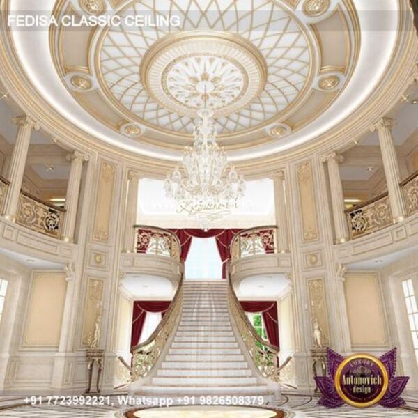 Luxury Pop Minus Plus Classic Fall Ceiling Hall Design