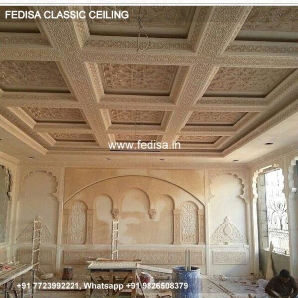 Classical Bedroom Pop Design 2044 Luxury Pop Molding Corner Design