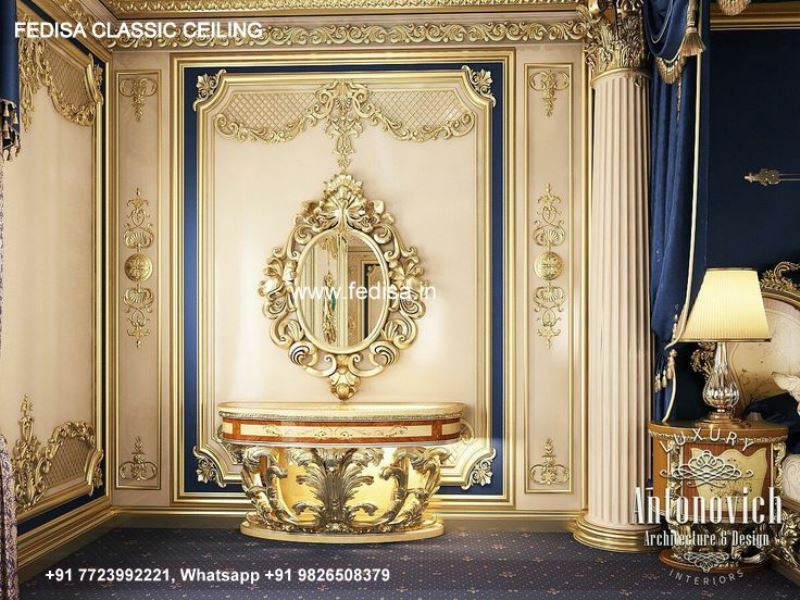 Classical Down Ceiling Design For Lobby Luxury 3d Pop Design For Hall