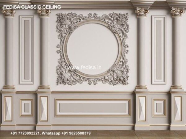 Luxury Fall Ceiling Design Latest Classic False Ceiling With Two Fans